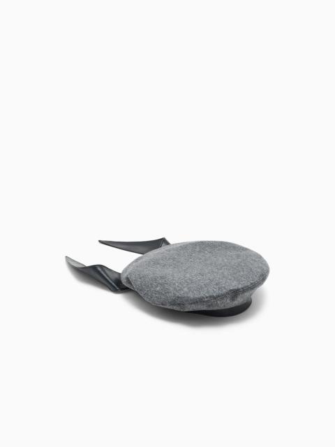 EMPORIO ARMANI WOOL AND CASHMERE BERET