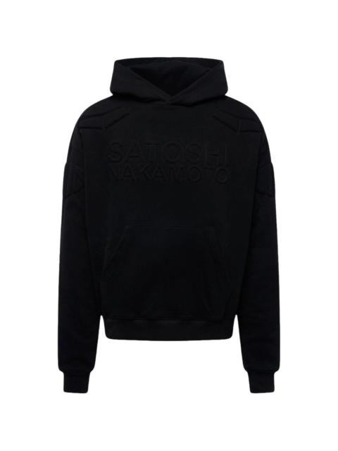 SATOSHI NAKAMOTO logo hoodie