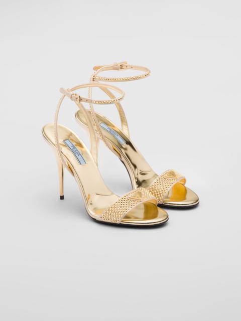 Prada Satin sandals with crystals