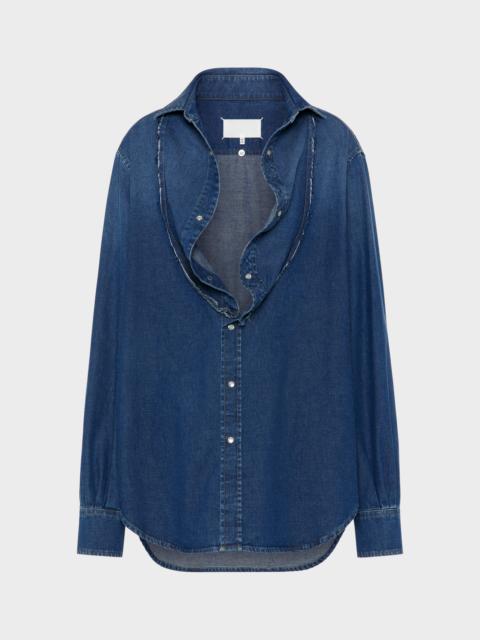 Maison Margiela Folded Collar Denim Shirt