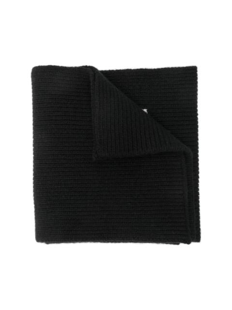 Valentino knitted logo scarf