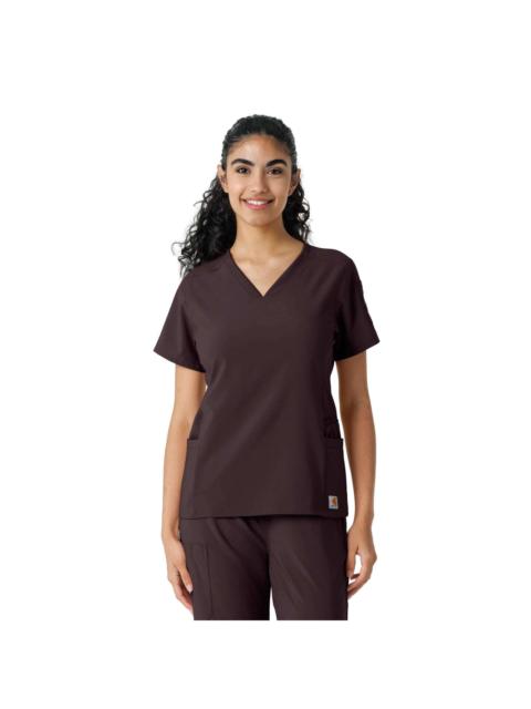 Carhartt Women's Force Cross-Flex Knit Panel Scrub Top