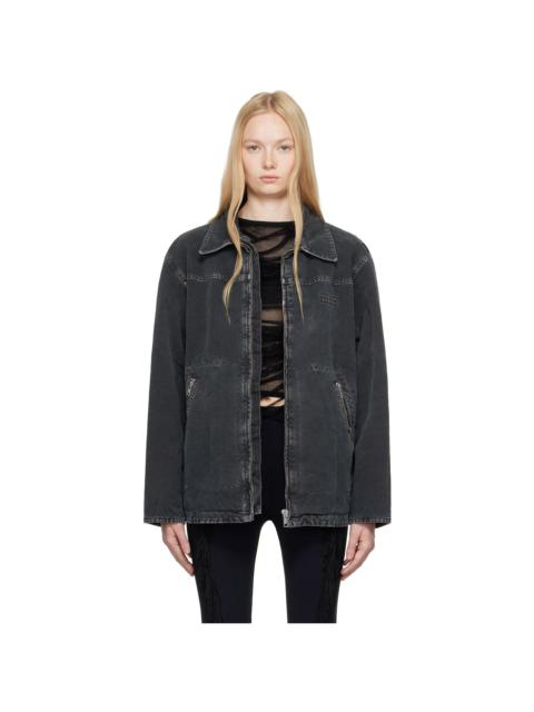 Black Canvas Sports Jacket
