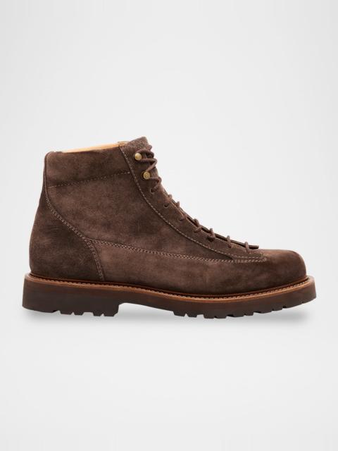 Brunello Cucinelli Men's Suede Urban Hiker Boots