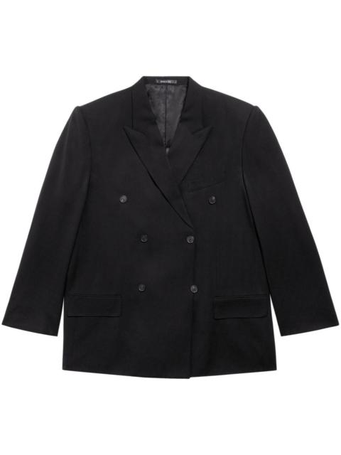 double-breasted virgin-wool blazer