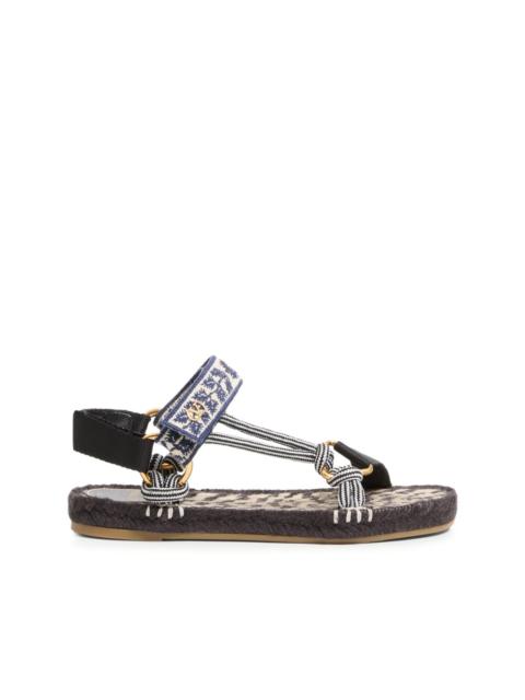 Valentino 20mm Lake Powell embroidered sandals