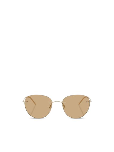 GIORGIO ARMANI oval-frame sunglasses