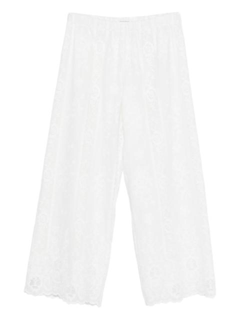 WALES BONNER Willow all-over-lace trousers