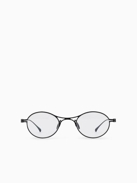 Men’s oval glasses