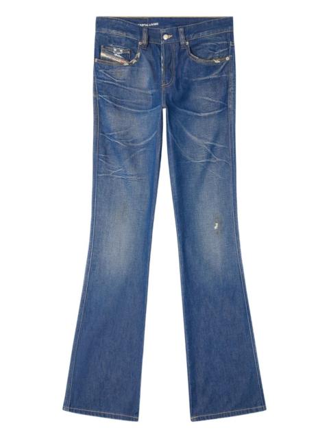 Diesel embroidered bootcut jeans