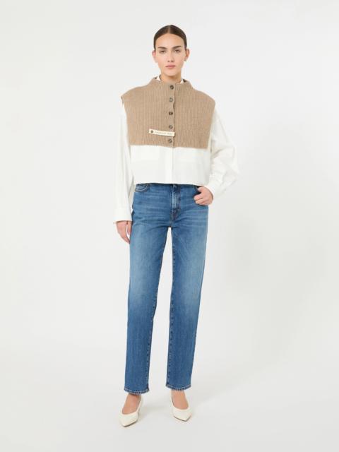 WEEKEND Max Mara PIROGA Cashmere knit collar - BEIGE SHADED