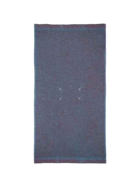 Maison Margiela Blue Knit Scarf
