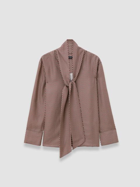 JOSEPH Adele Printed Silk Blend Blouse