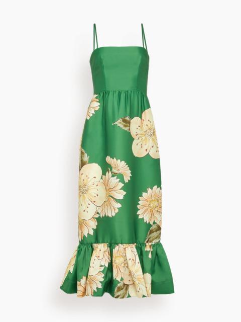 ALÉMAIS Sage Midi Dress in Green