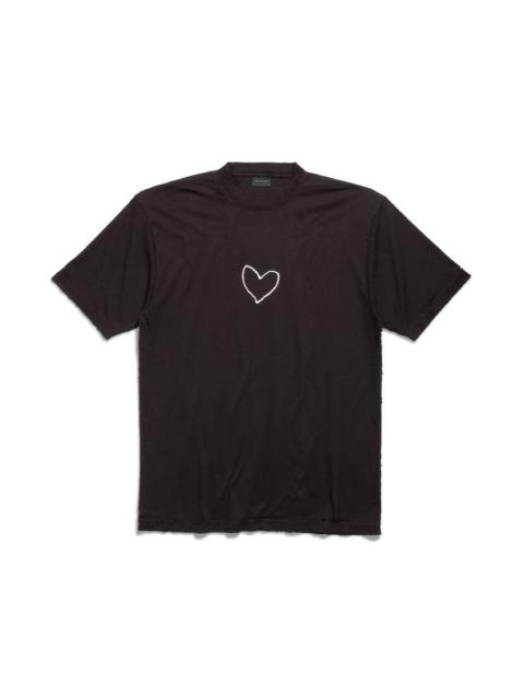 BALENCIAGA Lovey T-shirt Large Fit in Black