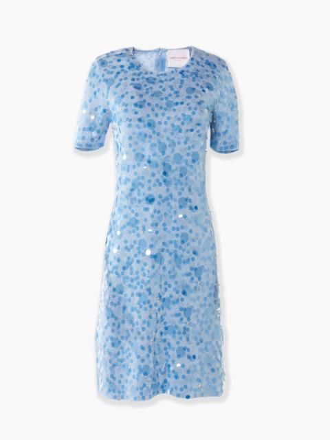 CAROLINA HERRERA Lurex Mini Dress with Paillettes