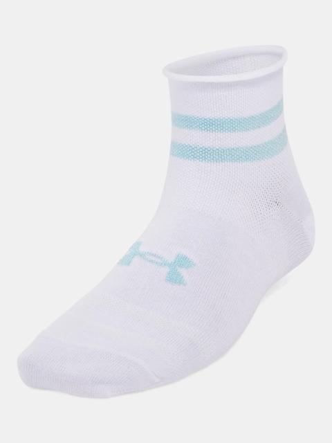 Under Armour Women's UA Essential 3-Pack Quarter Socks