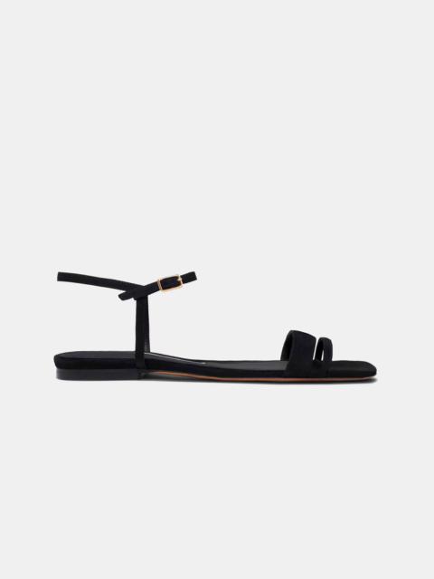 Emme Parsons SIMPLE FLAT IN BLACK SUEDE