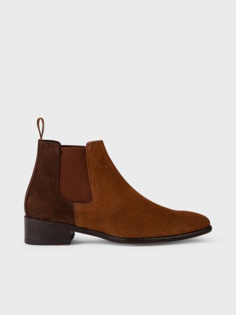 Paul Smith Brown Suede 'Jackson' Boots