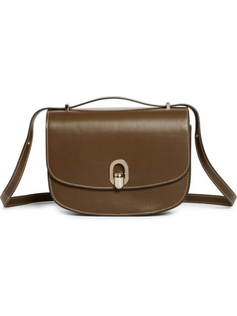 SAVETTE SAVETTE Tondo 22 Leather Crossbody Bag in Mink at Nordstrom