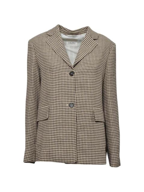 'S Max Mara Gita checked blazer
