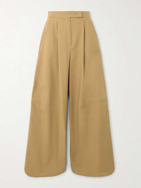 Avoriaz pleated cotton-blend wide-leg pants