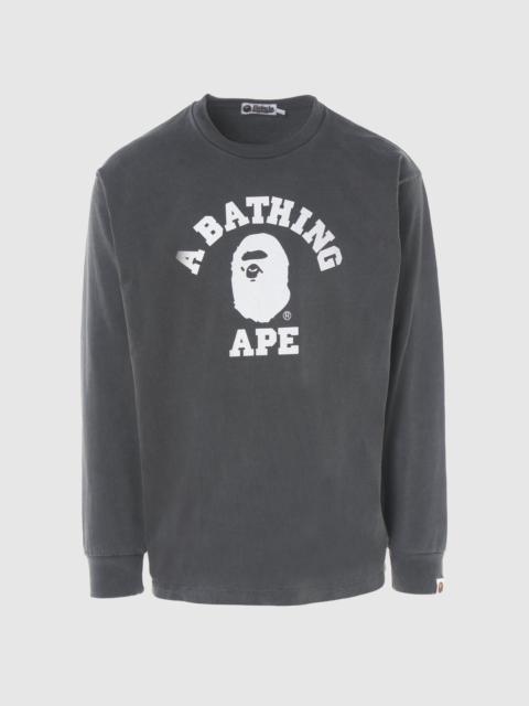 A BATHING APE® OVERDYE LONG SLEEVE TEE