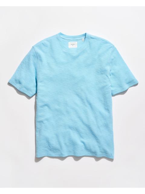 Billy Reid Short Sleeve Slub Tuck Crew