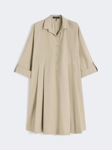 WEEKEND Max Mara Flared cotton-poplin dress - SAND