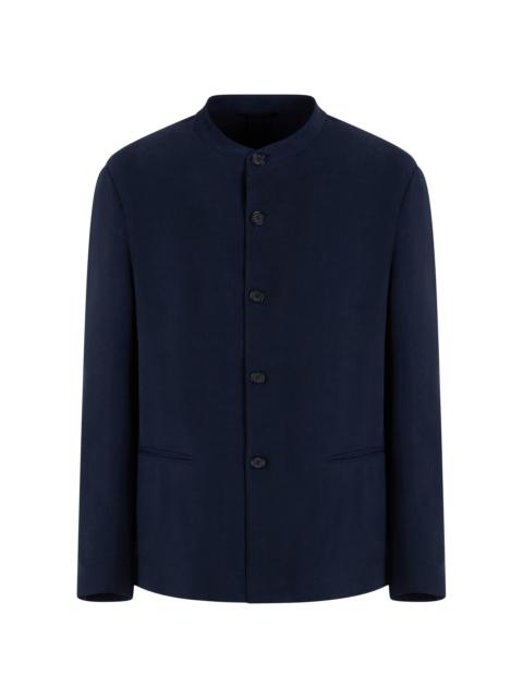 GIORGIO ARMANI Men's Nero Collar Evening Jacket - Evening Blue