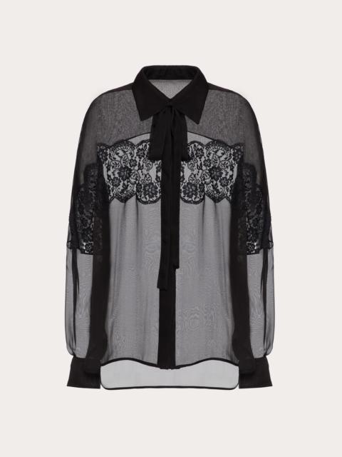 Valentino CHIFFON AND LACE SHIRT
