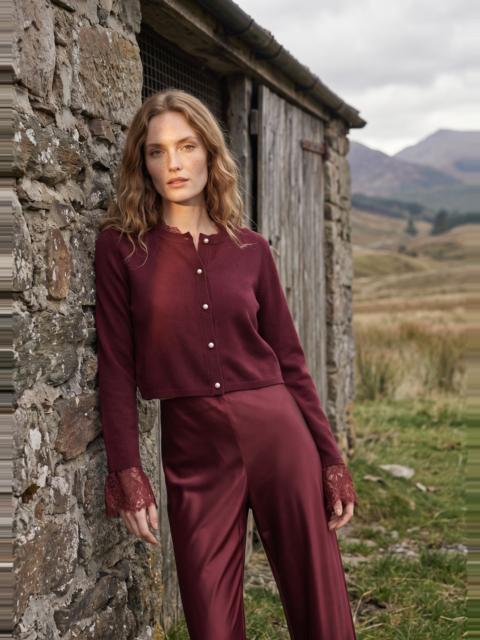 CAMI NYC ELIANA CARDIGAN DEEP PLUM