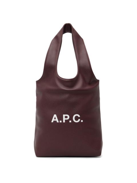 A.P.C. Burgundy Ninon Small Tote