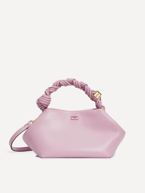 GANNI Bou Pink Nectar Knotted Handle Bag
