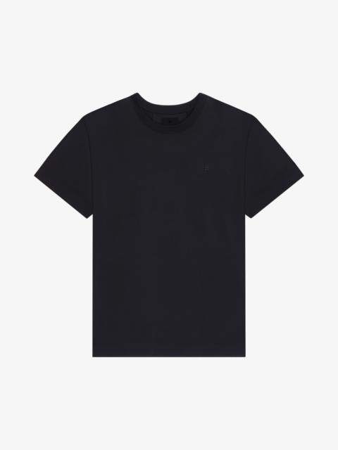 Givenchy T-SHIRT IN MERCERIZED COTTON WITH 4G DETAIL