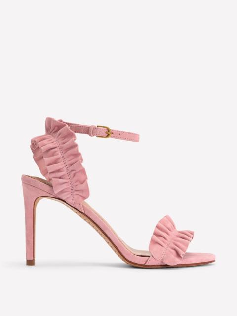 BODEN Pleat Detail Heeled Sandal-Almond Pink