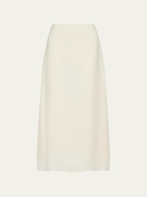 TWP The A-Line Linen Skirt