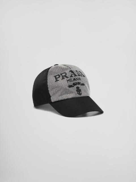 Prada Studded Re-Nylon baseball cap