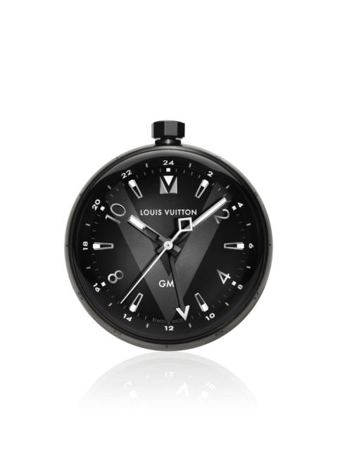 Louis Vuitton TAMBOUR ALL BLACK TABLE CLOCK GMT