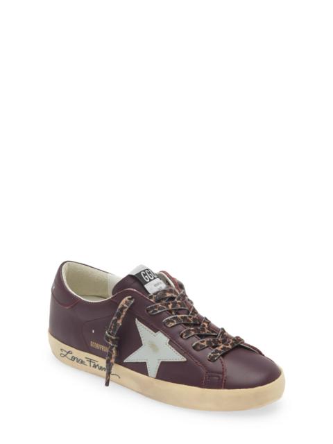 Super-Star Sneaker in Plum/Aquamarine