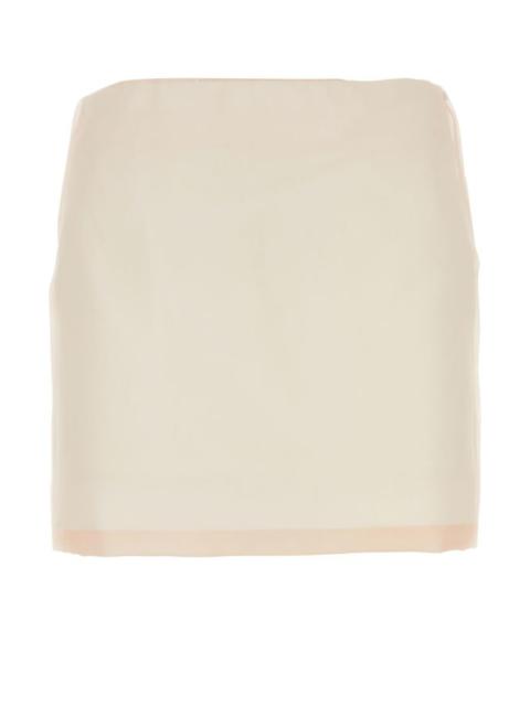 Sportmax Pastel pink silk Adelchi1234 mini skirt