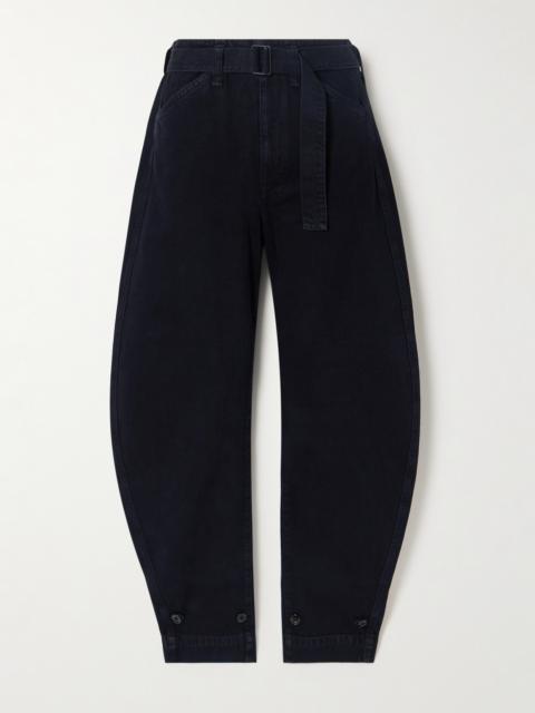 Lemaire Belted Cotton-twill Tapered Pants