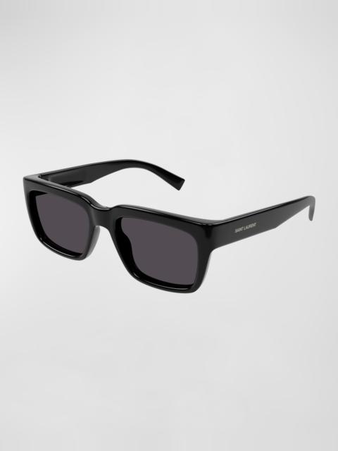 SAINT LAURENT Men's SL 615 Plastic Rectangle Sunglasses