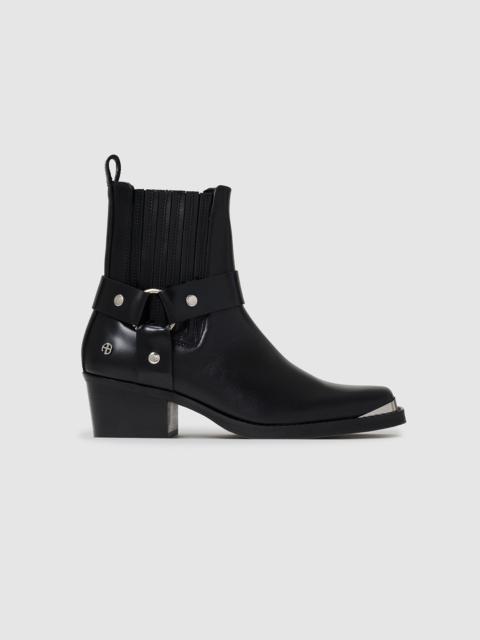 ANINE BING Mid Biker Boots - Black