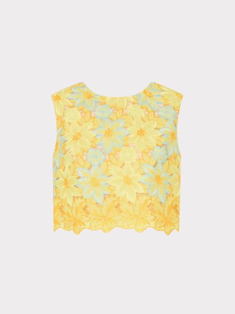 MILLY Alina Lace Sleeveless Top