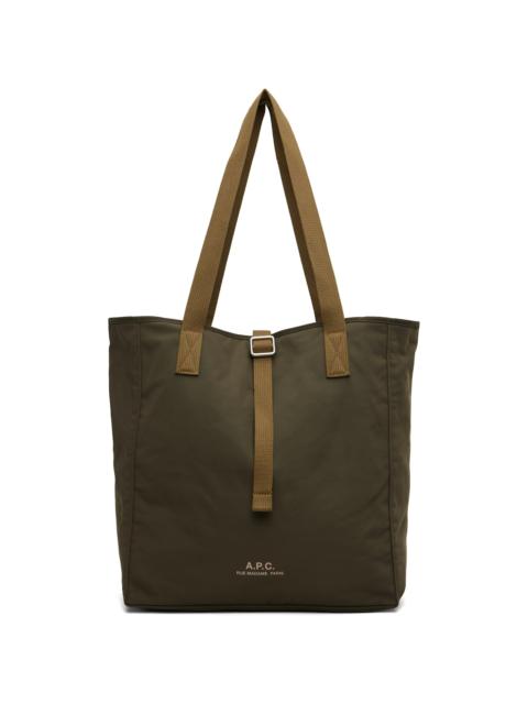 A.P.C. Khaki Archive Tote