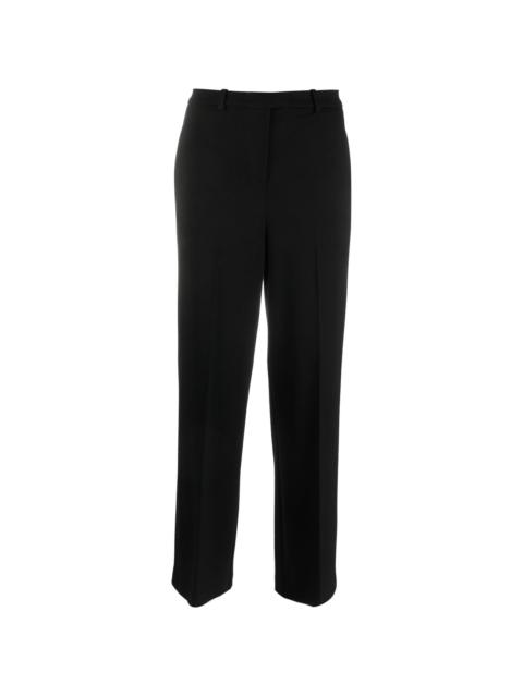 mid-rise straight-leg trousers