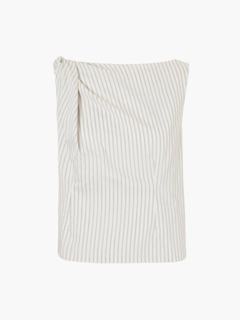 RÓHE SILK BLEND DRAPED TOP