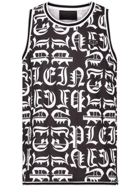 PHILIPP PLEIN Gothic Plein jersey tank top