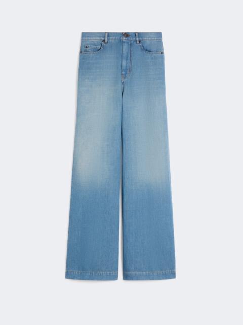 WEEKEND Max Mara Linen and cotton denim jeans - NAVY
